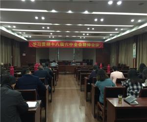 城投公司學(xué)習(xí)貫徹十八屆六中全會(huì)精神會(huì)議
